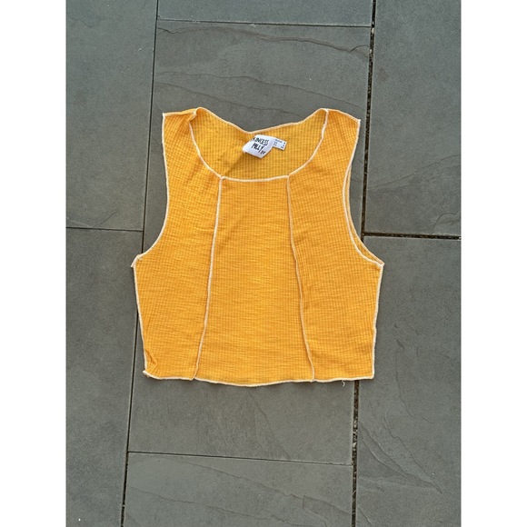 Princess Polly Tops - Princess Polly Crop Top Marigold Yellow Size 4